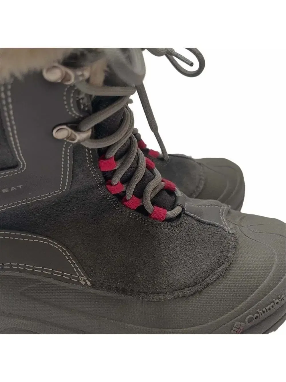 Columbia Women Teen Youth Omni-heat BY1291‑022 Winter Boots Size 7 - Gray